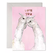 【 E.Frances 】LLAMA LOVE 愛情卡 #JB384