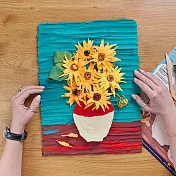 【OKTO心靈畫布】名畫系列|DIY輕黏土 太陽花