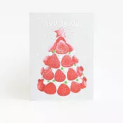 萬用卡-Strawberries Tree Cake草莓樹蛋糕 淡霧銀