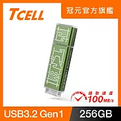 TCELL 冠元 x 老屋顏 聯名款-USB3.2 Gen1 256GB 台灣經典鐵窗花隨身碟-山光水色(綠)