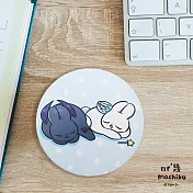 ㄇㄚˊ幾兔-天使＆惡魔兔吸水杯墊 午睡款