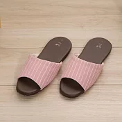 333家居鞋館 輕鬆舒適室內皮拖鞋 粉S號