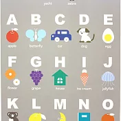 【日本mt和紙膠帶】CASA FLEECE 壁貼46cm ‧ 字母海報