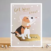 【LOUISE TILER】Get Well Soon Dog 萬用卡 #TS057