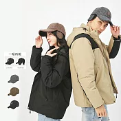 【KISSDIAMOND】撞色加厚保暖老帽棒球帽(KDH-200)  F 卡其