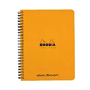 【Rhodia|Classic】圈裝筆記本_A5+_16x21cm_5x5點格_80g_80張_ 橘色