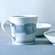 【日本Aito製作所】美濃燒｜Blossom藍花 陶瓷馬克杯320ml ‧ 灰