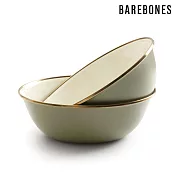 【兩入一組】Barebones CKW-1025 雙色琺瑯碗組 Enamel 2-Tone Bowl (6＂) / 城市綠洲 (湯碗 飯碗 備料碗 沙拉碗) 黃褐綠