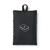 【MUJI 無印良品】聚酯纖維可折收納袋 S.黑