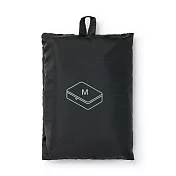 【MUJI 無印良品】聚酯纖維可折收納袋 M.黑