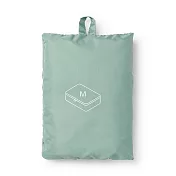 【MUJI 無印良品】聚酯纖維可折收納袋M.綠