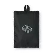 【MUJI 無印良品】聚酯纖維可折收納袋 /雙層S.黑