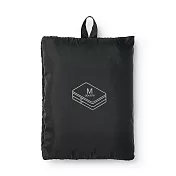 【MUJI 無印良品】聚酯纖維可折收納袋 /雙層M.黑