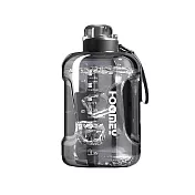 HOOMEY 運動健身超大容量水壺 2500ml Tritan水壺(多色可選) 黑色