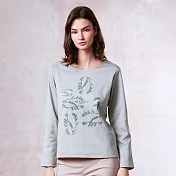 【ST.MALO】石墨烯智能溫控花穗上衣-2345WT- M 灰綠色