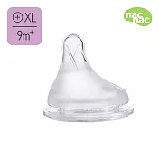 nac nac 妍心35%乳感防脹氣寬口奶嘴1入- XL/9m+