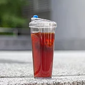 漂浮珍奶杯|礦藍|Ecozen材質無吸管環保杯850ml
