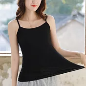 【AnZa】莫代爾百搭小可愛吊帶背心(5色) M 黑色