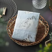 【日本Sugar Land】蚊帳生地 超吸水透氣 萬用敷巾 ‧ 貓咪(藍)