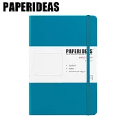 PAPERIDEAS A5子彈筆記本 頁碼硬面綁帶筆記本 與成功有約的子彈筆記術 孔雀綠
