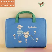 KOKUYO TYAKASHA聯名筆電手提收納包- 藍