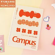 KOKUYO TYAKASHA軟線圈點線筆記本B5- (紅)花園裡的ORING
