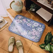 【wwiinngg】法蘭絨地墊-蔚藍花漾