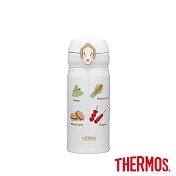 【THERMOS 膳魔師】不鏽鋼輕量彈蓋真空保溫瓶350ml (JNL-352TF-PRW) 特色美食