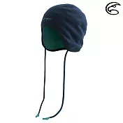ADISI 雙層超細纖維抗風護耳帽繩保暖帽 AH23076 / 城市綠洲 (帽子 毛帽 刷毛帽 保暖帽) 青黛藍 (海青)