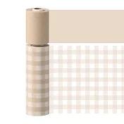 【日本Mark’s】水性筆可寫紙膠帶Slim二入組 ‧ 格紋/米