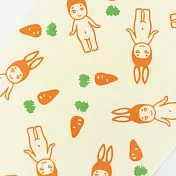 Sonny Angel x KAMAWANU 手工純棉日式萬用紗布巾   胡蘿蔔兔子