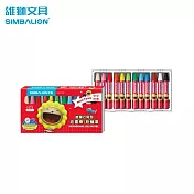 (2盒1包)雄獅 HGOP-12B 六角形油畫棒粉蠟筆12色