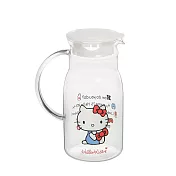 Hello Kitty紅色蝴蝶結玻璃涼水壺