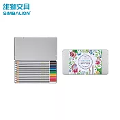 雄獅 C1200/8 彩色鉛筆 鐵盒 12色