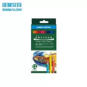 雄獅 WTP-12A水性色鉛筆 紙盒 12色