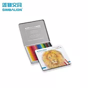 雄獅 KMPC-936/24 KREEMO油性彩色鉛筆 鐵盒 24色