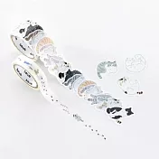 【日本bande】日本貼紙型和紙膠帶二入組 ‧ 貓咪散步