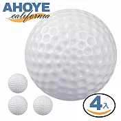 【AHOYE】兩層球高爾夫練習球 4顆裝 (高爾夫球 室內練習球)
