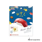 日本NOL-美味壽司入浴球(泡澡球)-1入(洗澡玩具/交換禮物/附小公仔)  美味的壽司(綠茶香味)