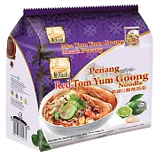 檳城紅酸辣湯麵(4入袋裝)(到期日2026/11/3)