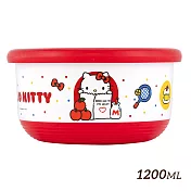 【HOUSUXI舒希】三麗鷗Hello Kitty  不鏽鋼雙層隔熱碗1200ml-A1