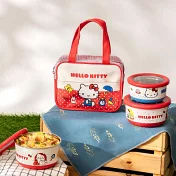 【HOUSUXI舒希】三麗鷗Hello Kitty-兒童餐袋三件組-A1