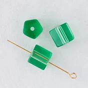 【日本MIYUKI FACTORY】希臘神話風 捷克玻璃珠(袋裝) 8x8mm ‧ 綠寶石