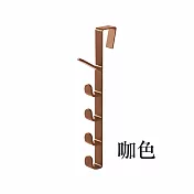 JIAGO 門後掛勾 直排5連掛勾 咖色