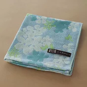 【日本楠橋紋織】Herbarium輕薄四重紗 超吸水手巾 ‧ 繡球花(藍)
