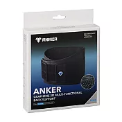 【臺灣製】ANKER 3D多動向石墨烯機能運動護腰 FREE 黑