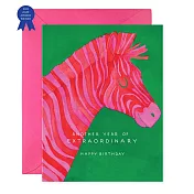 【 E.Frances 】EXTRAORDINARY ZEBRA 生日卡 #BD282