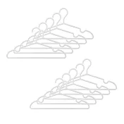 【MUJI 無印良品】再生聚丙烯衣架/10入