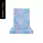 珠友 A5/25K三年份日記/日記本/盒裝日誌/精裝筆記/硬殼手札/彩色內頁-光彩淡藍/192張 光彩淡藍