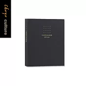 珠友 20K雙格相本/相簿/相簿/明信片收納/20張黑色內頁/側邊置入(4x6)-80枚相片 02霧黑